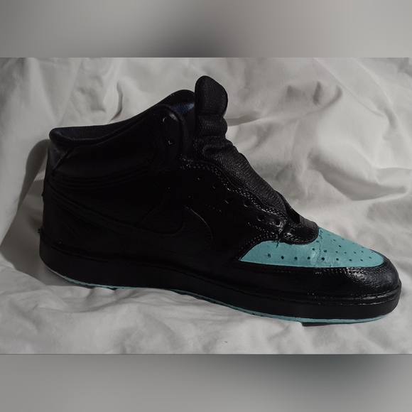 Blacc Aqua Custom Nike Dunks